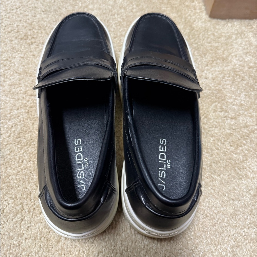 J/SLIDES Women’s Black Loafers size 8 - Picture 2 of 7